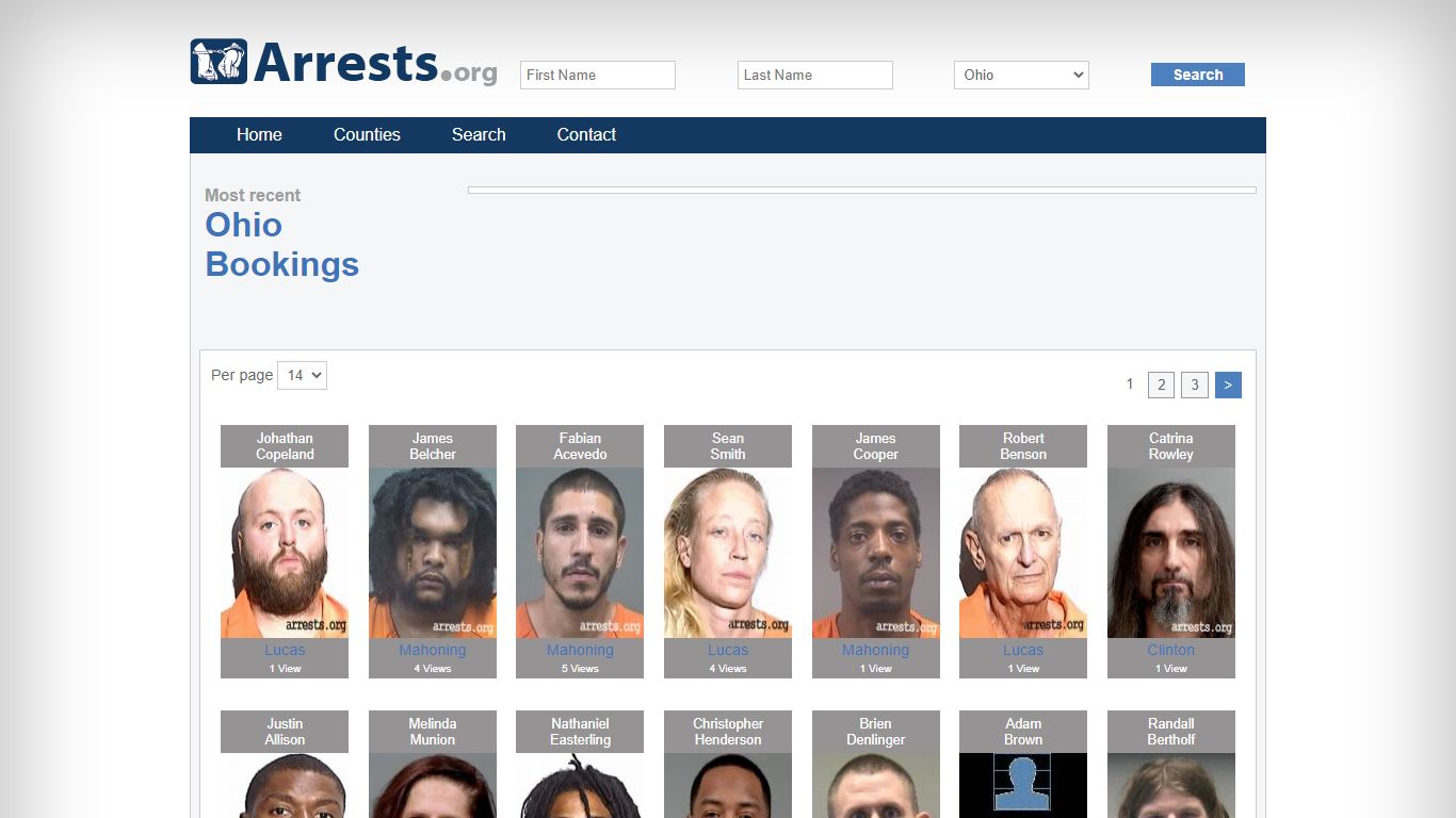 Ohio Arrests and Inmate Search